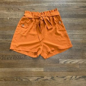 Orange Dress Shorts